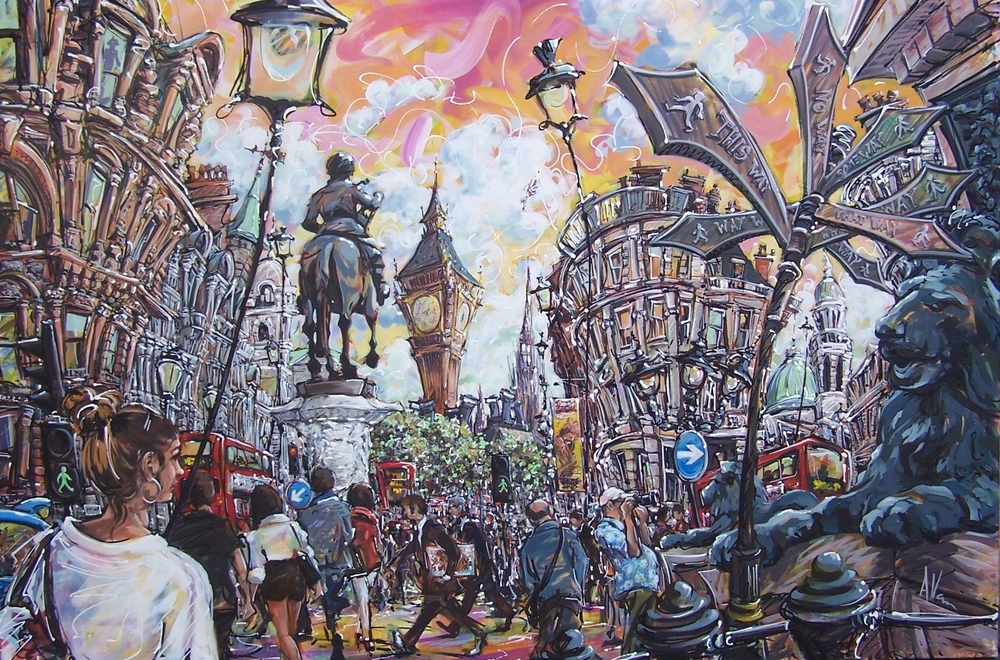 My Way. Acrylique sur toile, 195x130cm